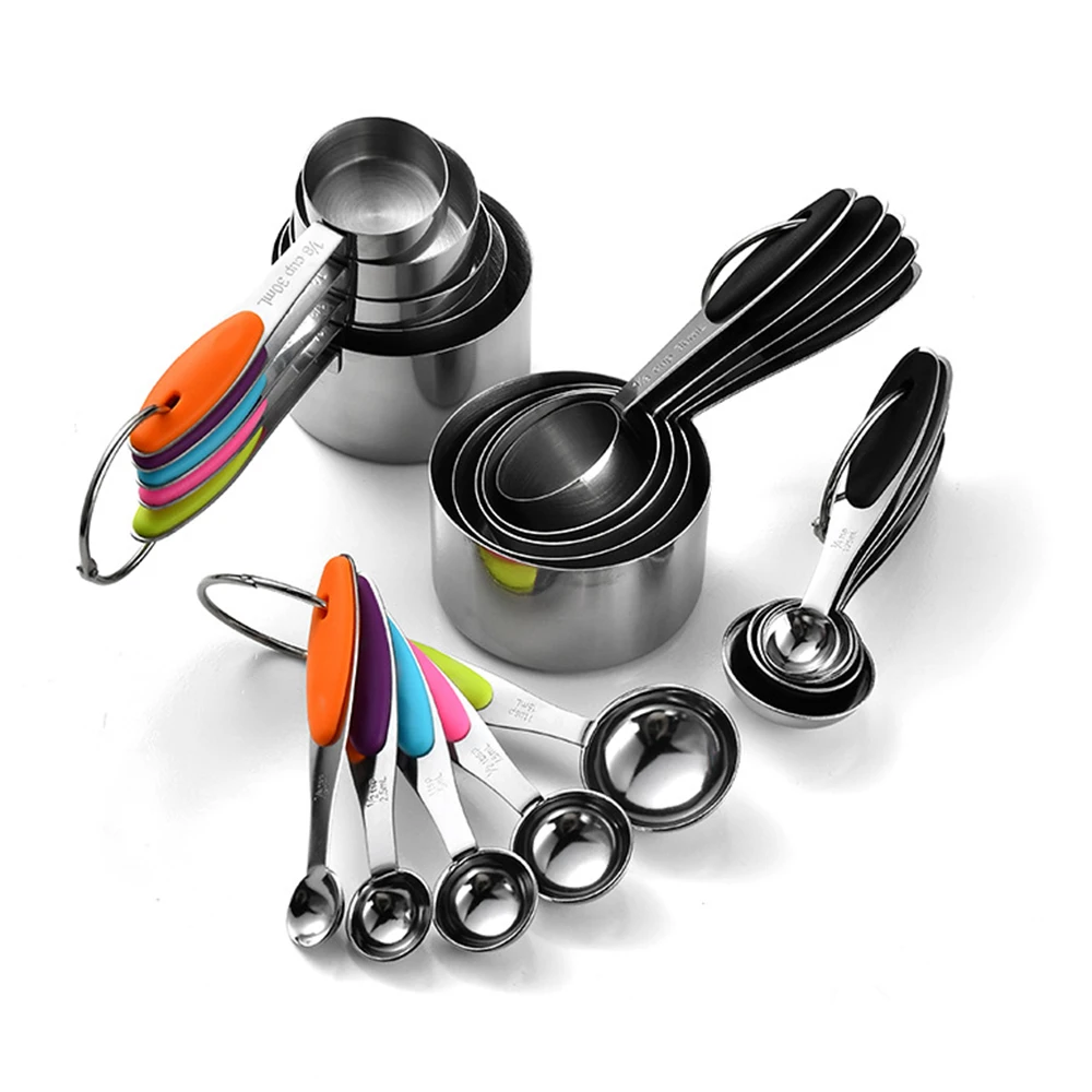 Kitchen Gadgets Pakistan - 5/10 stuks roestvrijstalen maatbekers en lepels