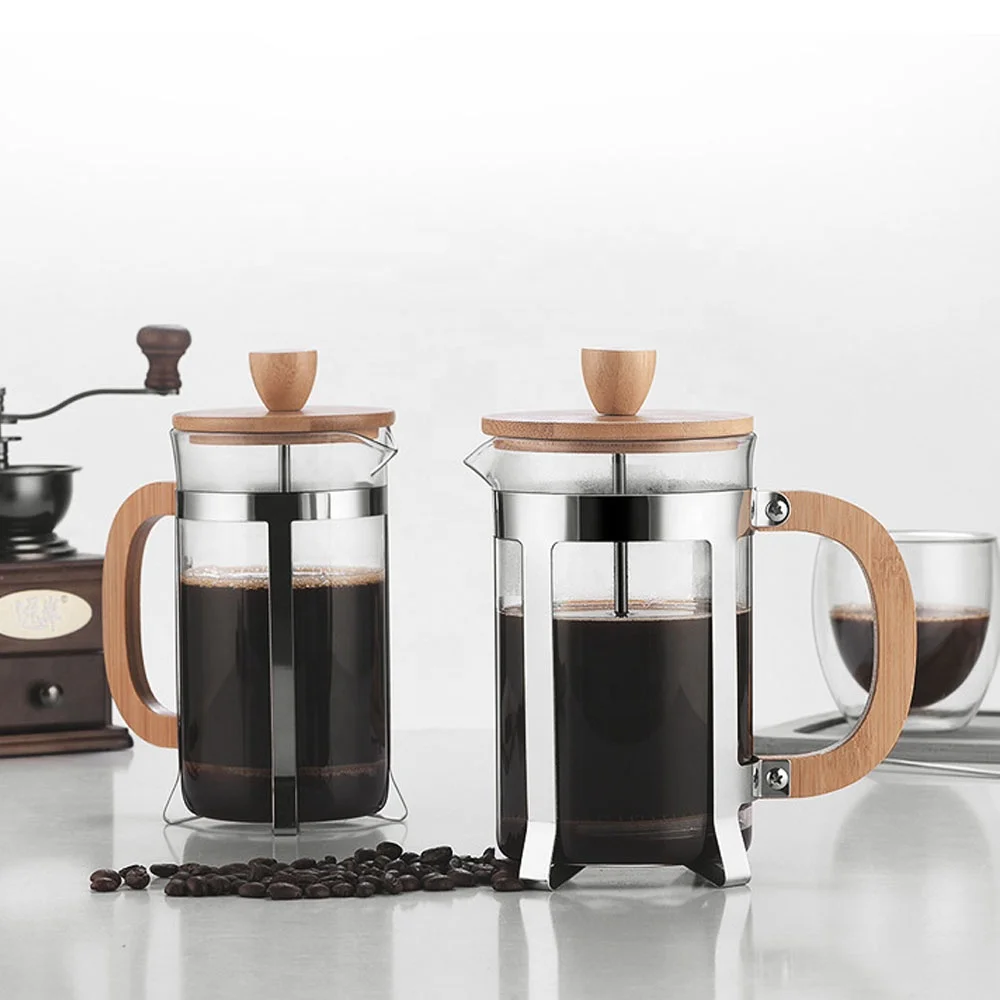 French Press Coffee Maker - 350/600ml RVS perskan, voedselveilig, persmodel met