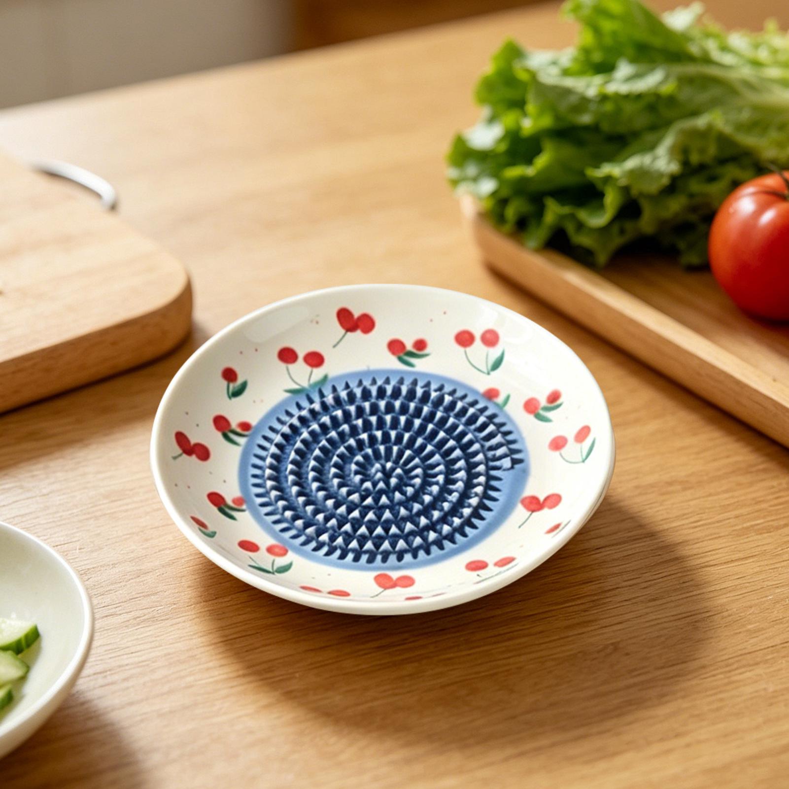 Kitchen Gadgets For Women - Eenvoudige keramische gemberrasp, handmolen, knoflookstamper, draagbare