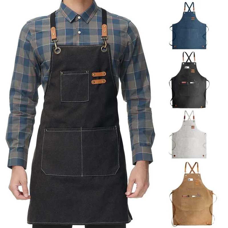 Kitchen Gadgets Trending - Huishoudelijke canvas schort Oliebestendig Kan handen