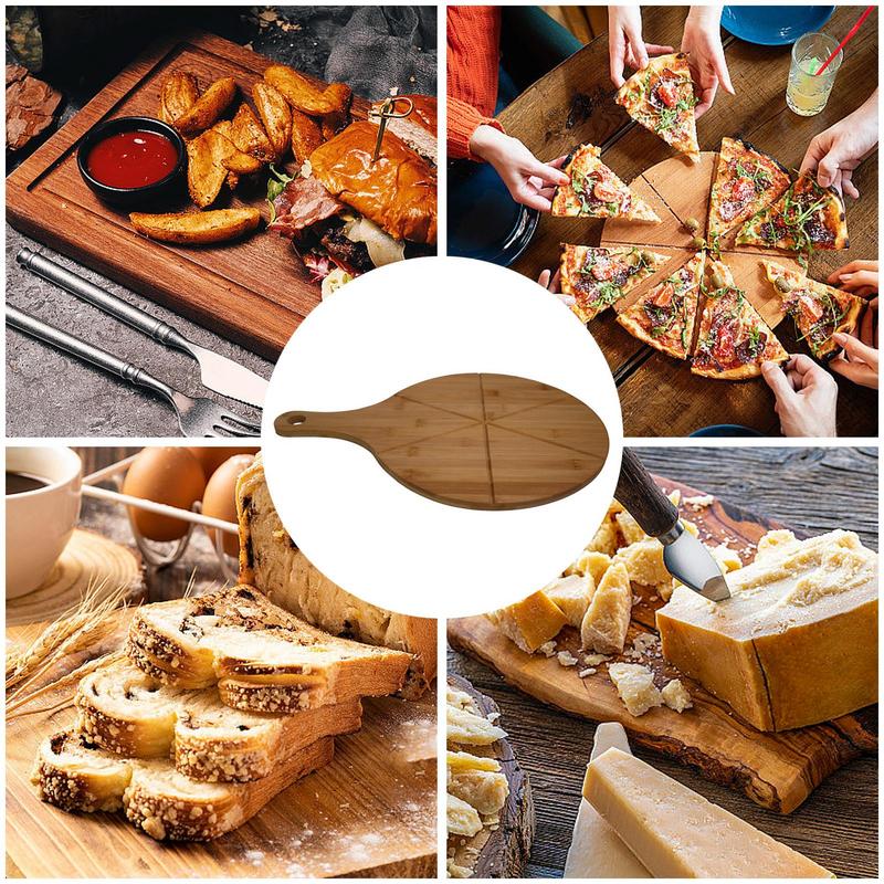 Kitchen Gadgets Guide - Pizza snijplank houten rond keukengerei met