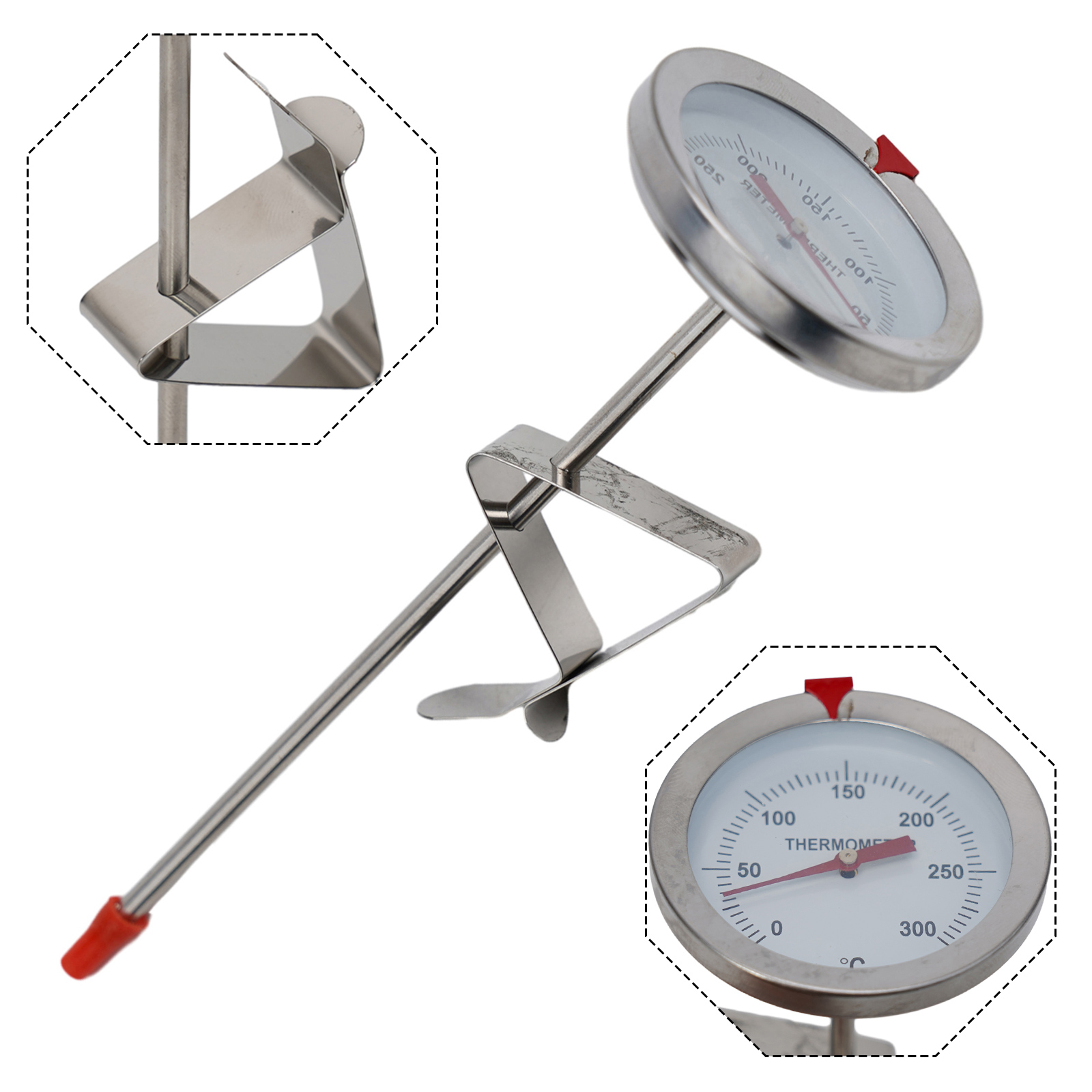 Kitchen Gadgets And Equipment - Roestvrijstalen sondethermometer Keukengereedschap Kooktemperatuurmeter 0 ~