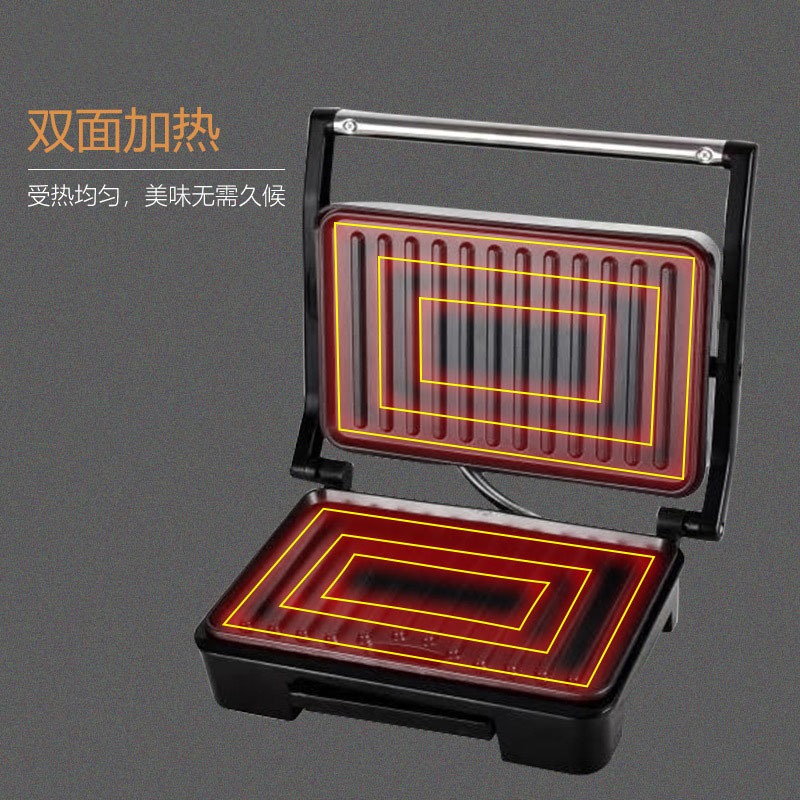 Breakfast Sandwich Maker - Multifunctionele ontbijtmachine, steak- en wafelmaker, elektrische