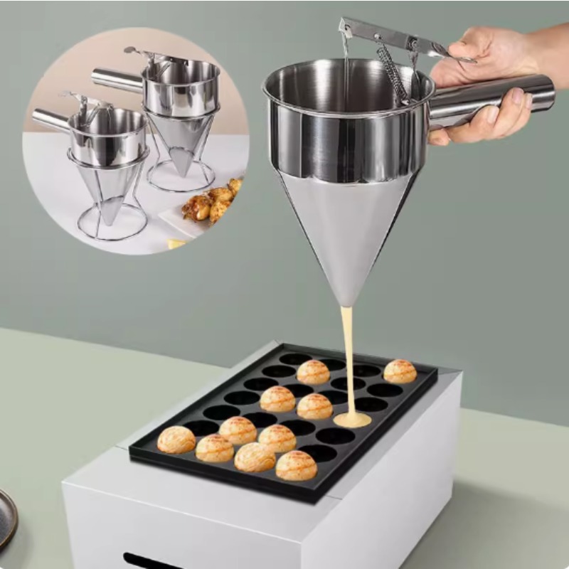 Kitchen Gadgets And Equipment - 600/1200ML RVS vloeistof trechterdispenser, octopusbal-gereedschap, kookkeukenaccessoires