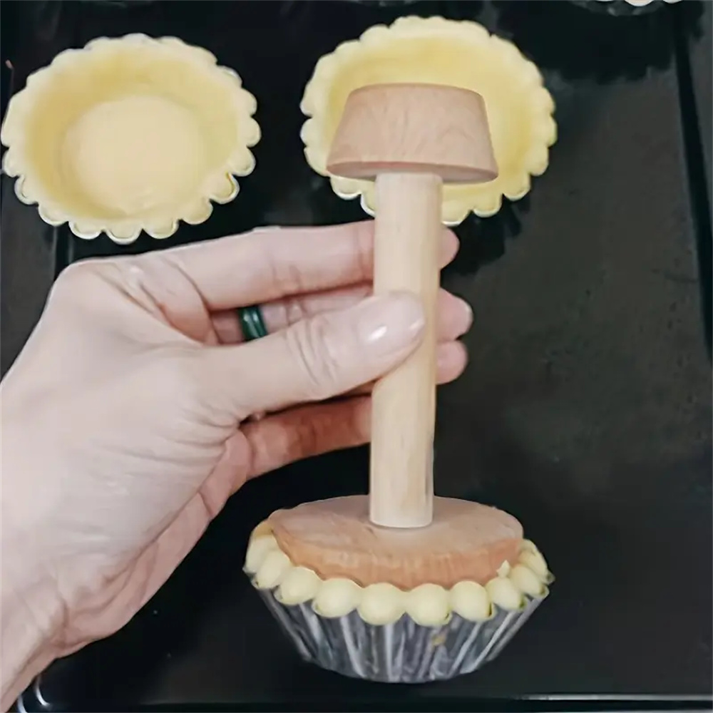 Kitchen Gadgets And Equipment - Premium Houten Ei Taart Schimmel Dubbelzijdig