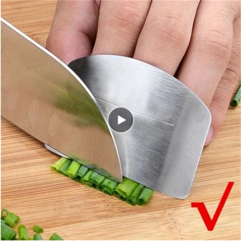 Kitchen Gadgets Cool - Keukengereedschap Accessoires Roestvrijstalen Vingerbeschermer Veiligheid Groentesnijder