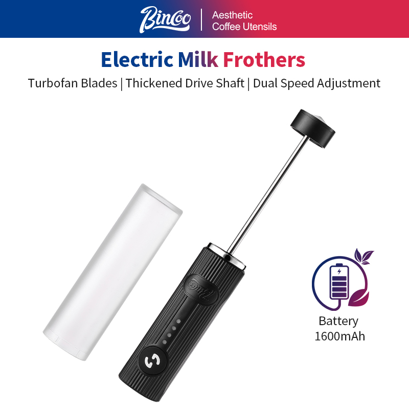 Kitchen Gadgets And Equipment - BINCOO Elektrische koffieopschuimer USB oplaadbaar 2