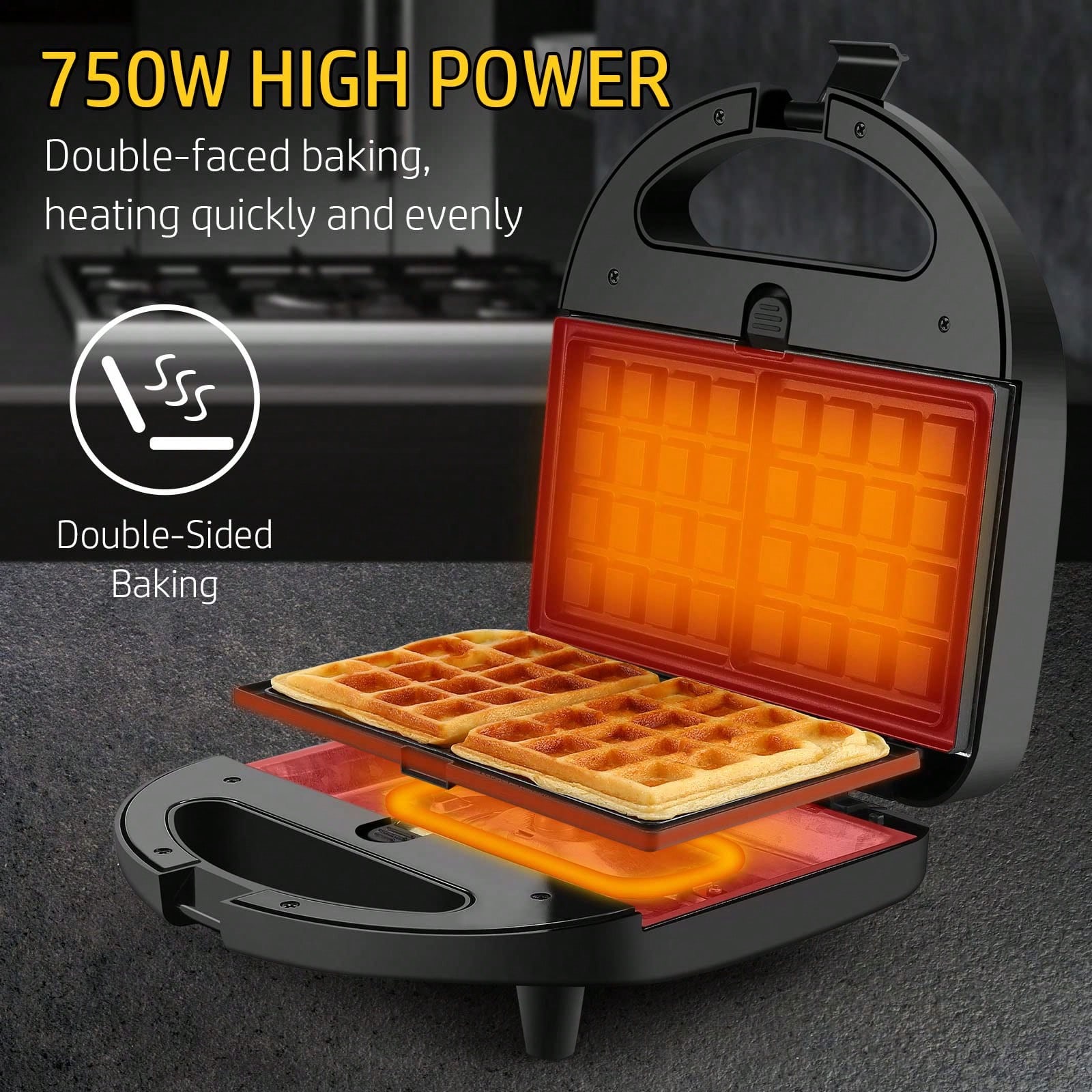 3-in-1 Sandwich-wafelijzer 750 - Breakfast Sandwich Maker recensie en prijs