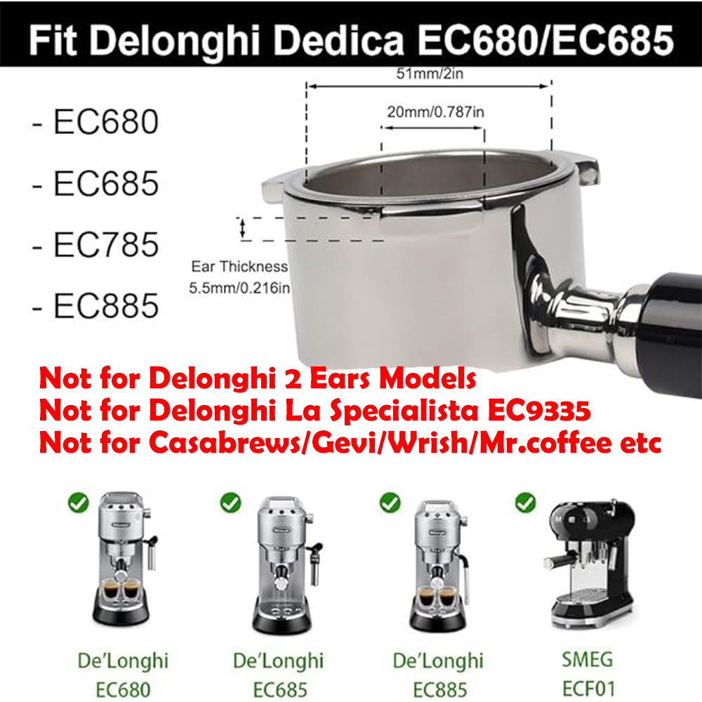 Dubbele Tuit 51Mm Koffie Porta - Delonghi Espresso Magnifica recensie en prijs